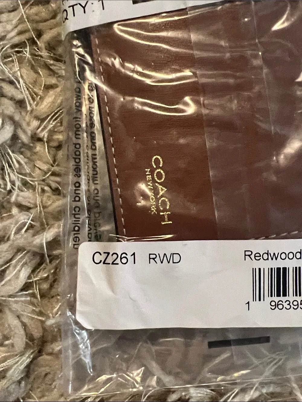 Coach Slim Billfold Wallet - Redwood